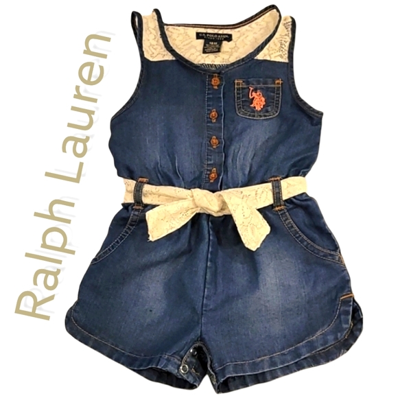 U.S. Polo Jumper with Lace Tie - Picture 1 of 5